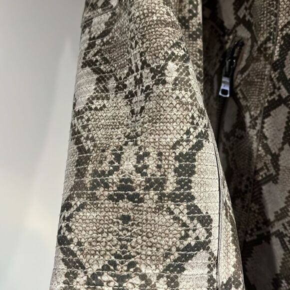 MARRAKECH NWOT Snakeskin Print Women's Jacket moto - xs - Picture 3 of 8